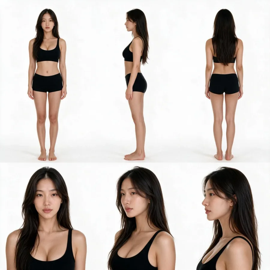 Mei Lin - character-lock reference 2